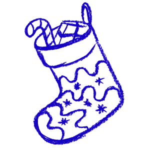 Christmas stocking illustration