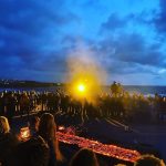 The firewalk with a seaview