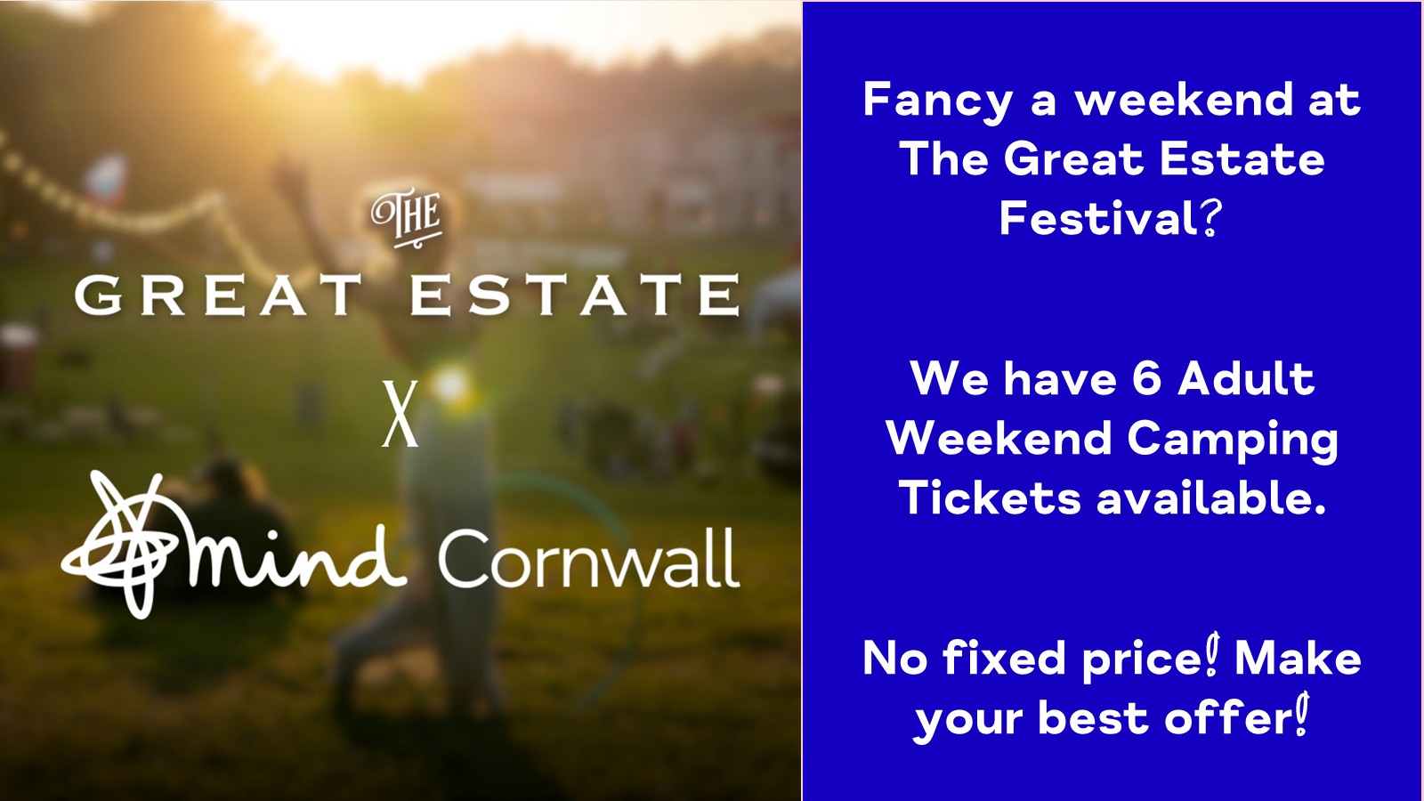 Great Estate Festival tickets could be yours!