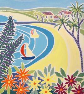 A painting of a Cornish coast