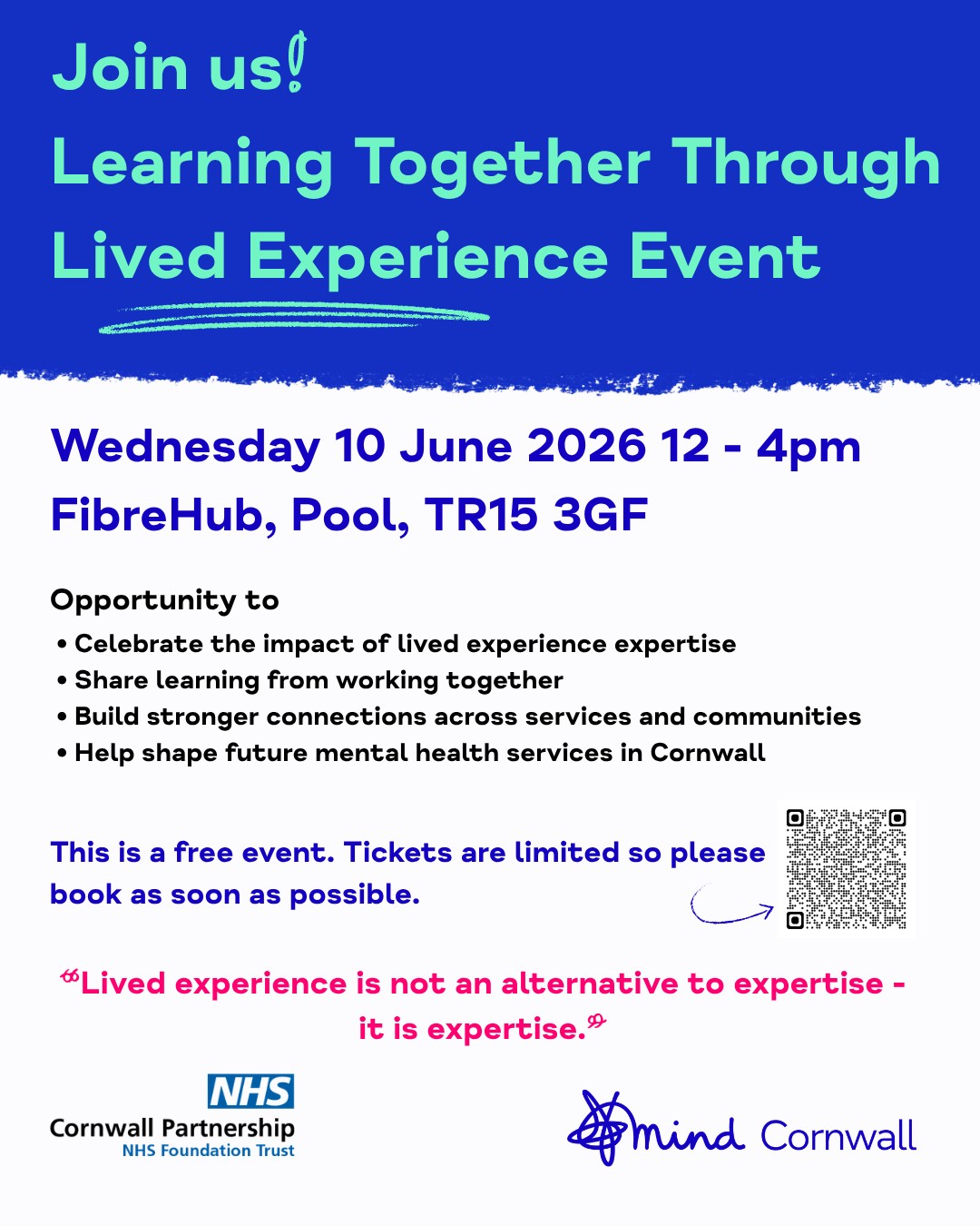 Learning Together from Lived Experience – Join us!