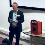 Cornwall Mind CEO standing up talking