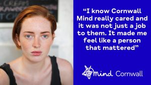 An infoographic quote with a photo of a female